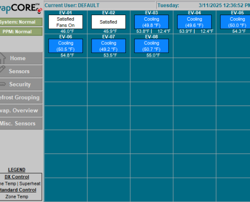 EvapCORE Evaporator PanelView Screenshot 5
