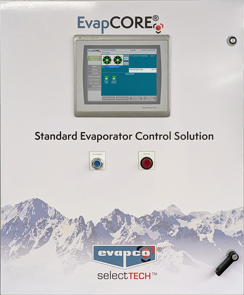 EvapCORE Control Panel with HMI Screen